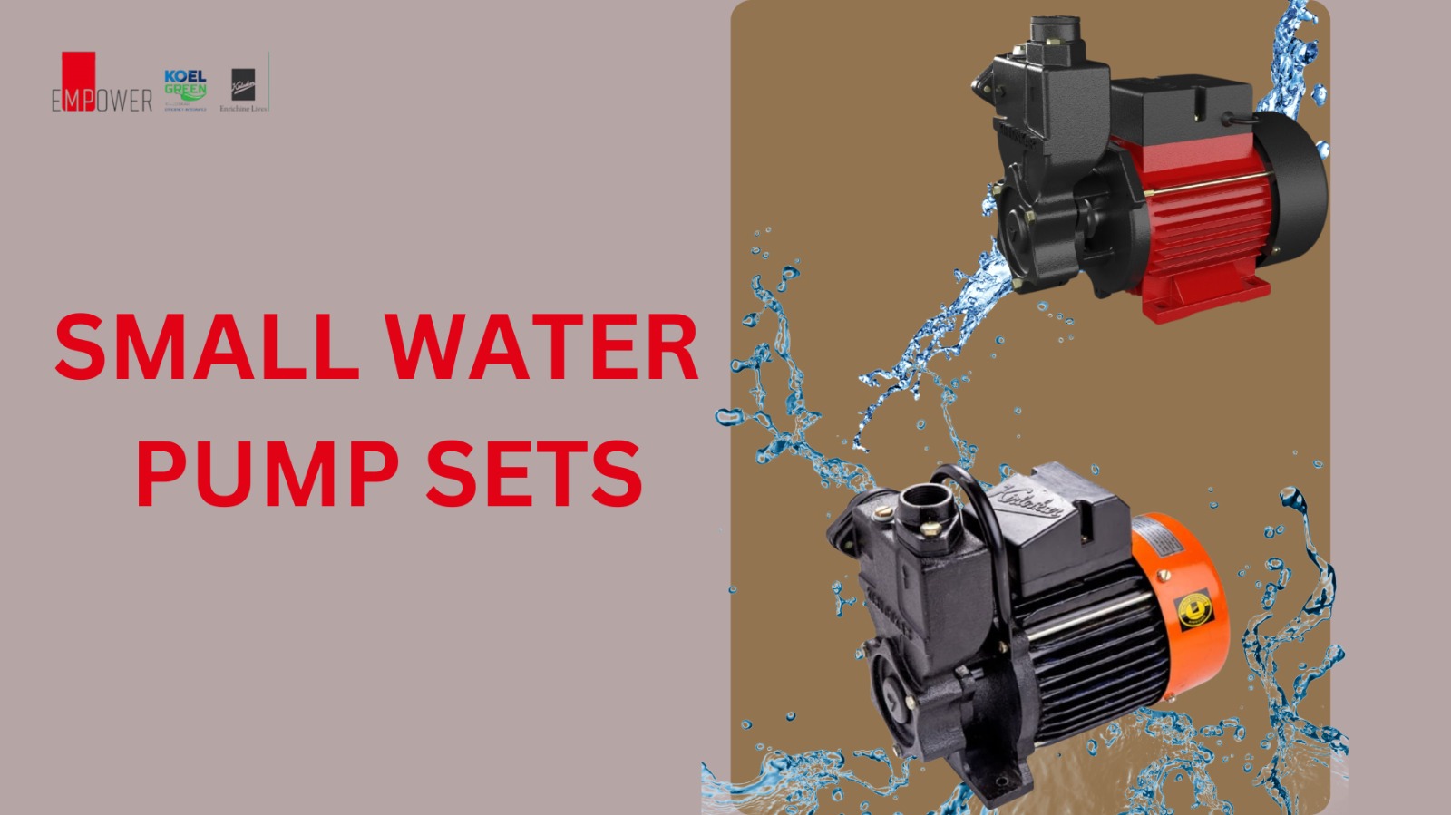 Small Water Pump Sets