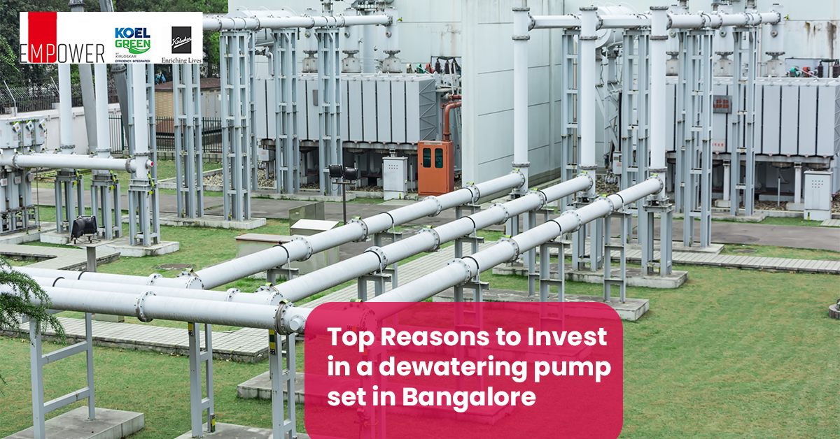 Top Reasons to Invest in a dewatering pump set in Bangalore